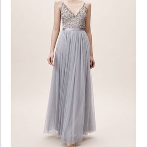 BHLDN Avery Dress in Lavender Grey